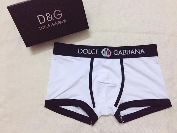2018 Fashion Men Underwear Briefs Cotton 5 Color Breathable Letter Underpants Shorts Luxury Brand Design Cuecas Tight Waistband. dd-2