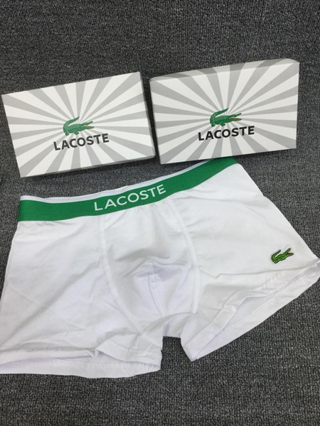 2018 Top Quality Brand Soft Cotton Men Boxers Briefs Sexy Underwear Men Breathable Comfortable Fashion Elastic Boxer Shorts DD24