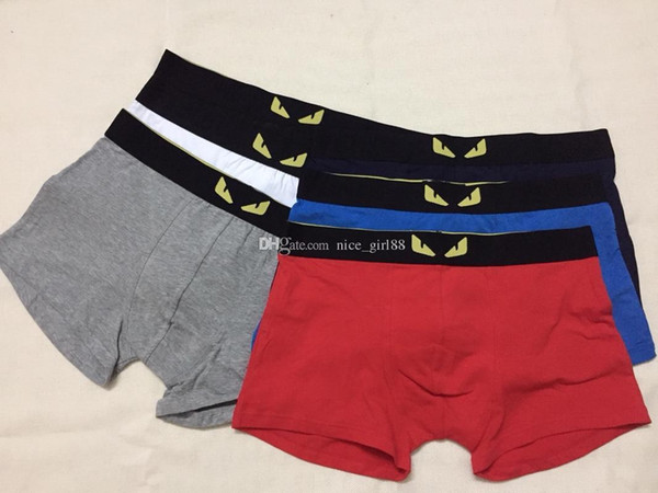 2018 FF Fashion Men Underwear Boxers Cotton 6 Color M-XXL Breathable Letter Underpants Shorts Luxury Brand Design Cuecas Tight Waistband dd5