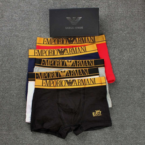 Luxury Designer Mens Underwear Brand Boxers Letter Sexy Soft Cotton Underpants Sports Casual Underwears For Men Boys Mixed Color