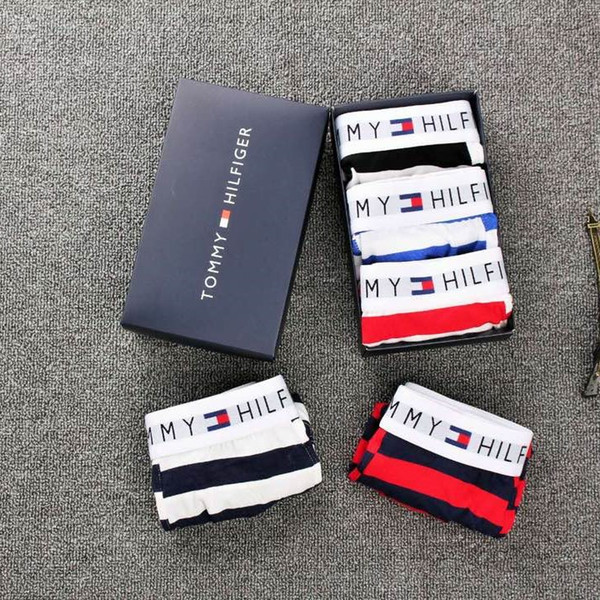 Brand Underwear Men Under Boxers Breathable Cotton Underpants Letter Print Shorts Mens Cuecas Armor Tight Waistband Underpant