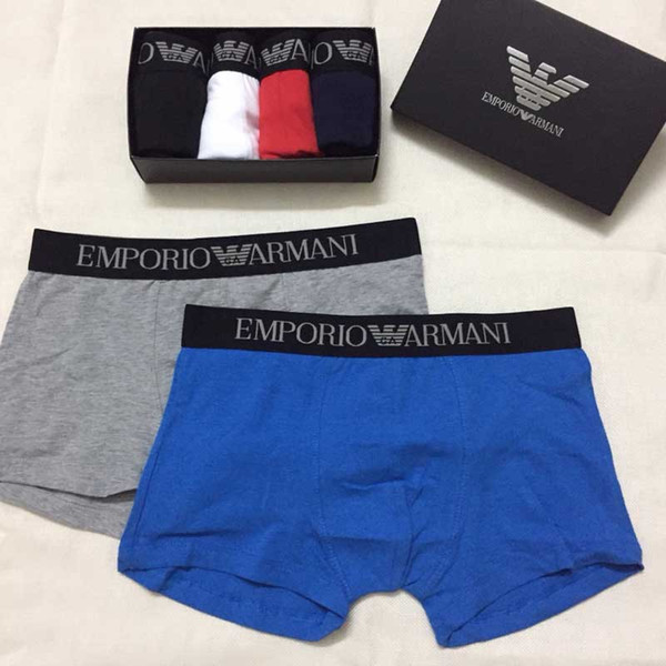 4Pcs Brand Sexy Boxer Men Underwear Soft Men Boxer Homme Silver Edge Boxershorts Mens Underwear Boxers Hombre Modal Bokserki