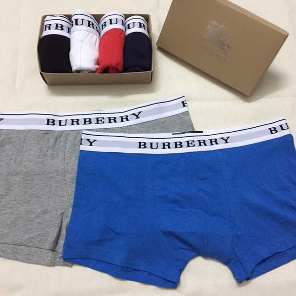 New Fashion Boxer Men Underwear Mens Cotton Cuecas Masculina Man Boxers Underpant Boxershorts Luxry Designer Italy Mens Underwears