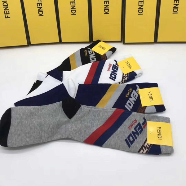 New women's men Harajuku personality fun fashion cute cartoon colorful fruit pattern cotton casual socks 3-5 pairs Luxry printing sport sock