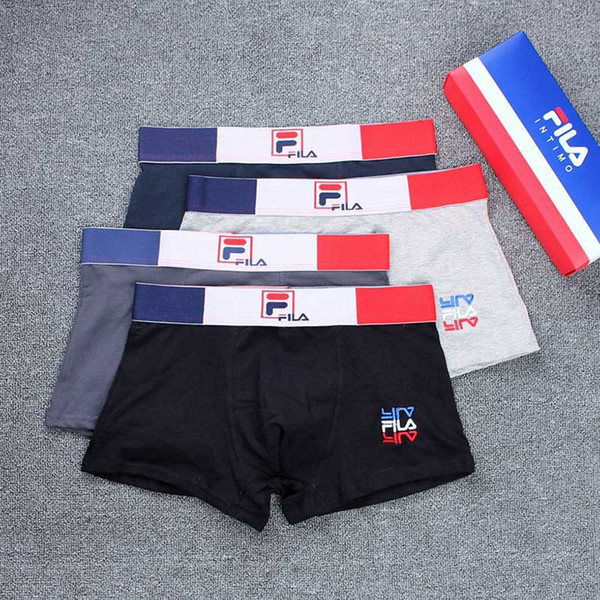 Newest Designer Men's Underwear Gentle Flexible Super-elastic Boxer Soft Bamboo Fiber Breathable Solid Cutting Grid-patterned Underpants