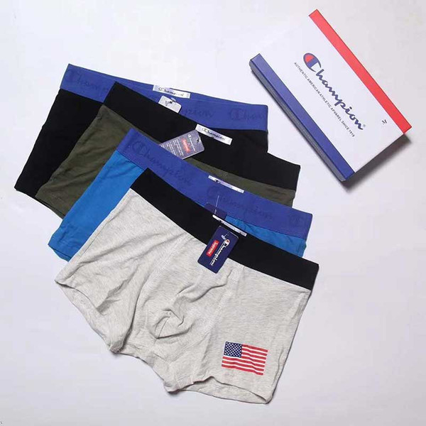2019 Fashion Boxer Boxershorts Men Boxers Underwear Short Boxeador de los hombres Cueca Boxer Cotton u Underpants Male