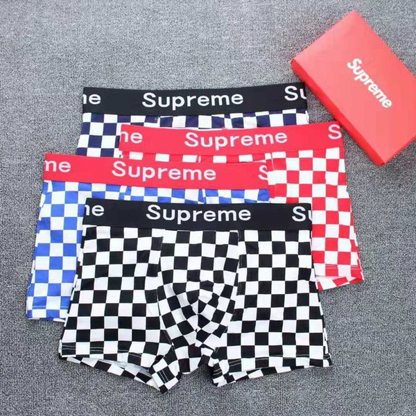 2019 Luxury Letter Print Sexy Mens underwear Boxers For Man Underwear Cueca Boxer Interior Hombre Vintage Mens Boxer Shorts underpants