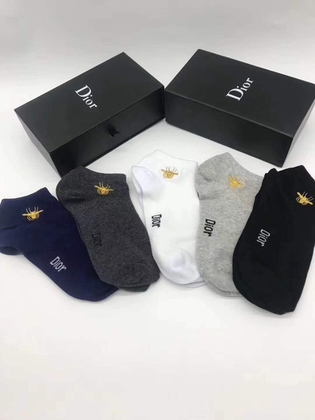 Pink Ankle Socks Black Blue Sports Cheerleaders Short Sock Girls Women Cotton Sports Socks Pink Skateboard Sneaker Stockings With 5pcs with