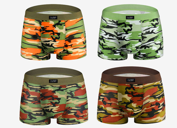 Male panties cotton boxers panties comfortable breathable men's panties underwear trunk famous brand shorts man boxer camo