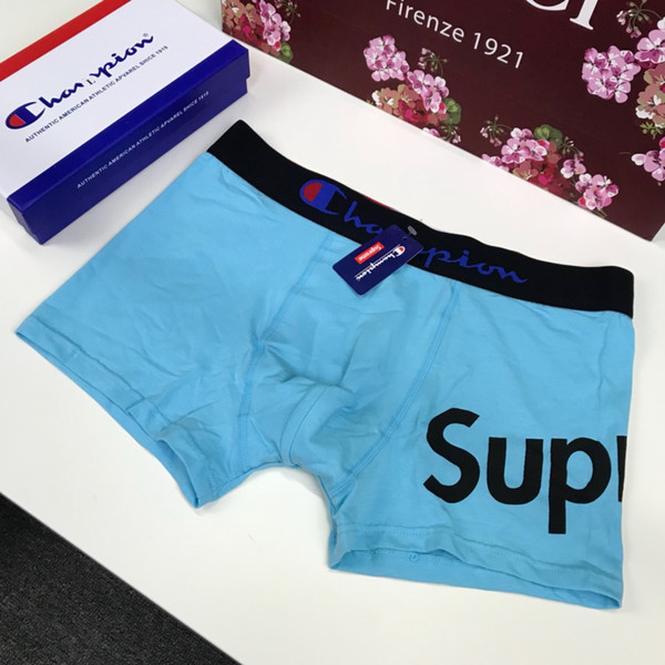 Luxry Men Underwear Letter Printing Cotton Striped Sexy men Sexy slips cueca masculina Male panties calcinha gay Underwear Male Boxer Short