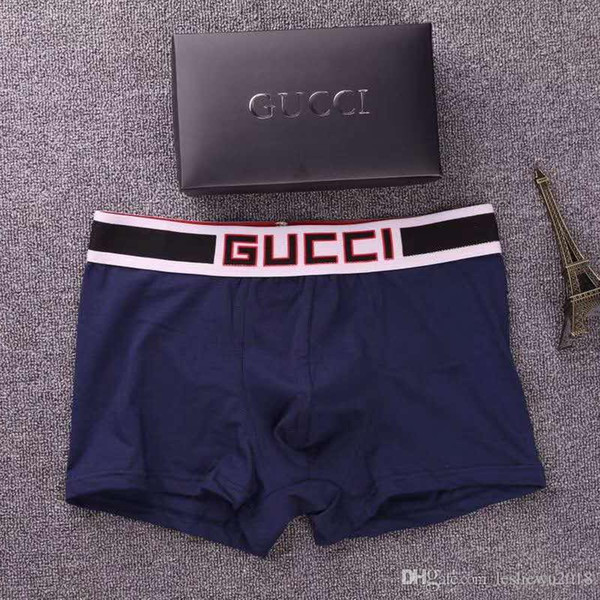 New Letter Pattern Gay Boxer Brief For Man UnderPanties Sexy Underwear Mens Boxers Cotton Underwears Shorts Pattern Male Boxer Shorts