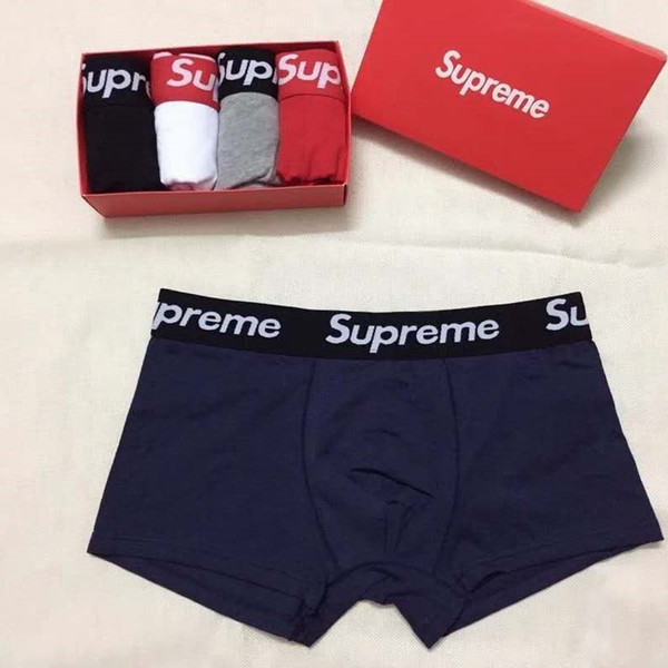 4pcs/lot Newest Brand Male Panties Cotton Men's Underwear Boxers Breathable Man Boxer Solid Underpants Comfortable Brand Shorts Boxers Men