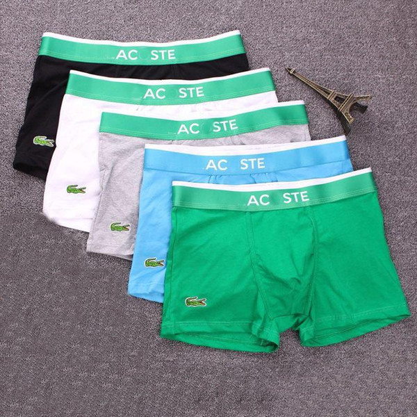 high quality mixed colors sexy cotton men boxers breathable mens underwear branded boxers logo underwear male boxer 6pcs/lot men underwears