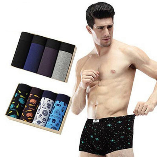 Men's Pure Color Comfortable Cotton Breathable Angle Underwear Men In The Middle Of The Waist Light Waist Angle Underwear