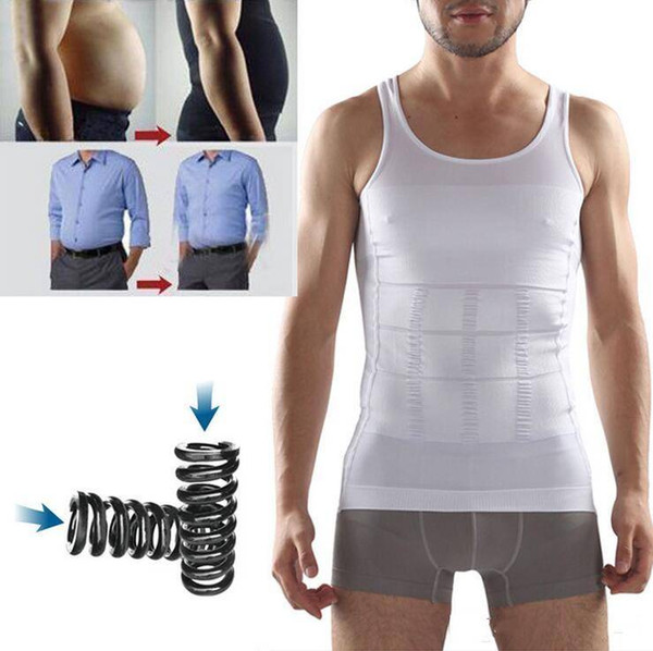 Mens Slim & Lift Corset Shaper Shirt Slimming Tummy Body Shaper Belly Fatty Body Girdle Invisible Design Underwear Vest