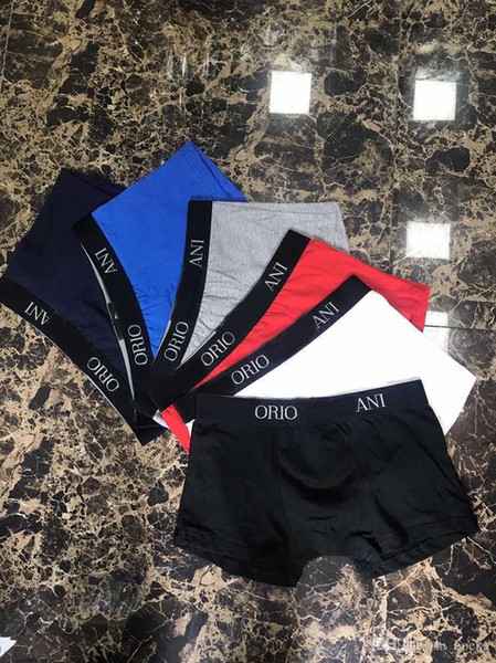 Fashion Bird Pattern Boxer Brief For Man UnderPanties Sexy Underwear Mens Boxers Cotton Underwears Shorts Fish Pattern Male Boxer Shorts