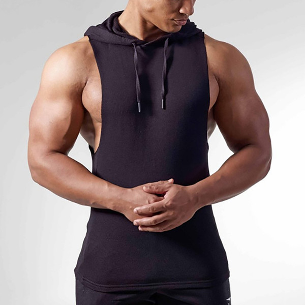 2 Piece Sport Men's Stringer Bodybuilding Tank Top Fitness Slim Fit Vest Solid Gym Cotton Singlet Tanks Fitness Clothes Tanks