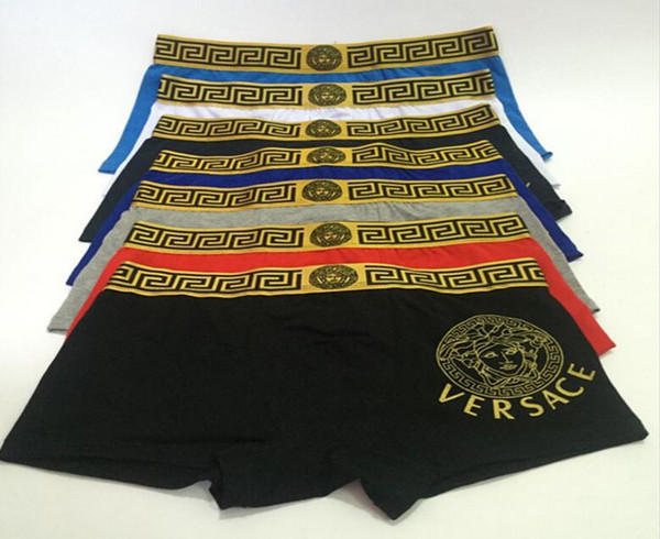 2019 Boxers suprer Mens Underwear Medusa Printed Versace Male Boxer Underpants Waistband 5 Color Available Hot Sale