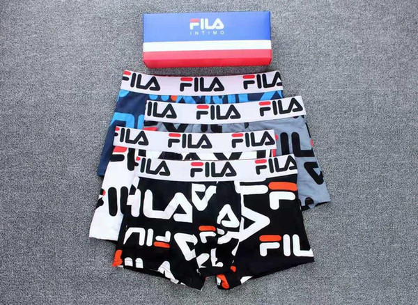 Fashion Brand FLIA Men Underwear Boxers Cotton M-XXL Breathable Letter Underpants Shorts Luxury Brand Design Tight Waistband For Men