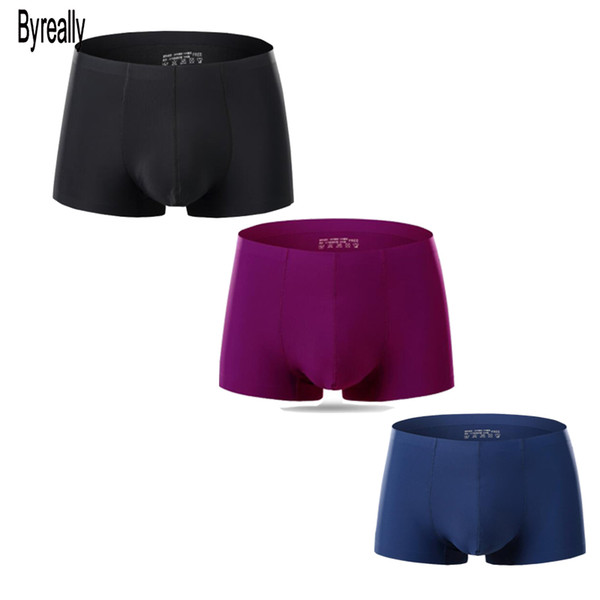 Byreally 6Pcs / Lot Men Underwear Boxer Comfort Men Shorts Panties No trace Boxershorts