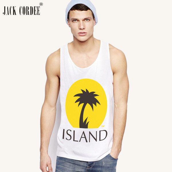 JACK CORDEE 2018 Beach Fashion Tank Top Men Cotton Sleeveless T Shirt Hawaiian Summer Singlets Undershirt Brand Vest Male Tops