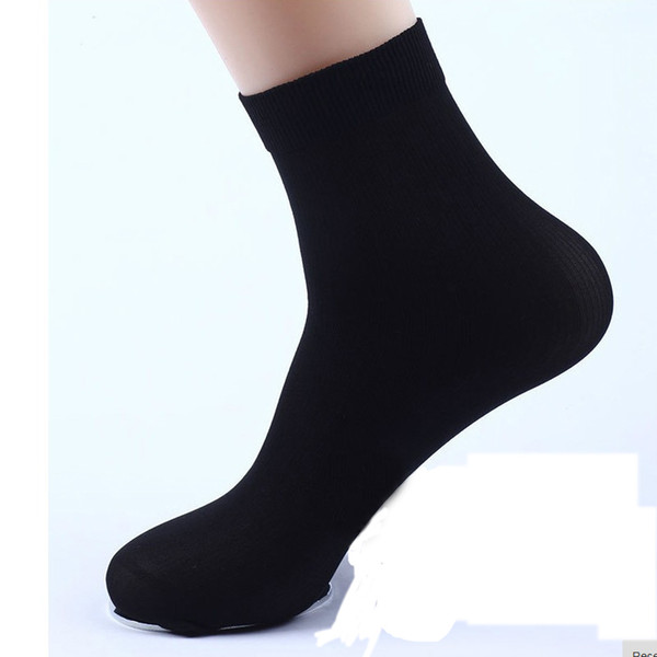 Fashion Black 2Pairs Mens Bamboo Fiber Breathable Socks Male Soft Socks Hottest Casual for Men