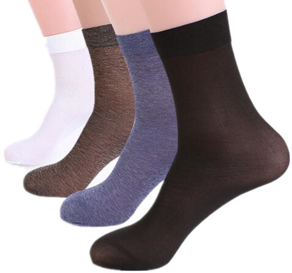 Wholesale 10 Pair Men Dress Sock Summer Fashion comfortable Men Cool Black White Brown Navy Short Stockings Middle Socks