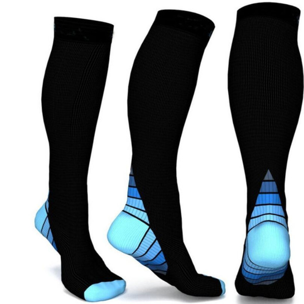 Men Professional Compression Socks Breathable Travel Activities Fit for Nurses Shin Splints Flight Travel 3 Colors