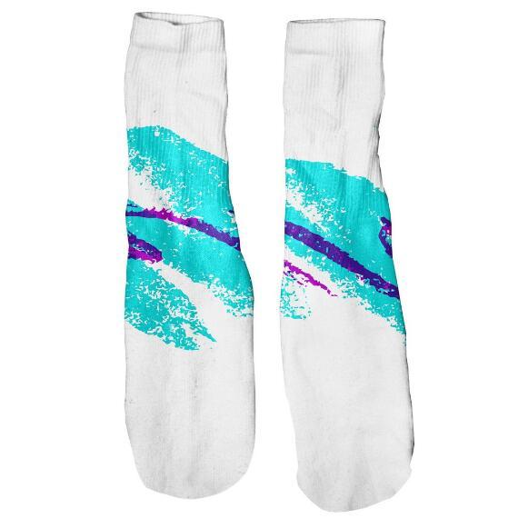 Jazz Wave Glove Socks Men's Cotton Funny Stylish tee 3D Printed Jazz Wave Harajuku Stockings Mid tube Socks