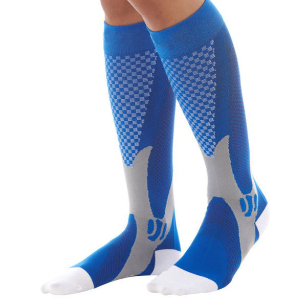 Men Women Leg Support Stretch Compression Socks Unisex Below Knee Socks