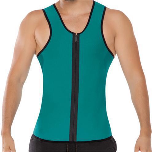 Men Ultra Sweat Thermal Muscle Shirt Hot Shapers Neoprene Slimming Body Shaper Belly Waist and Abdomen Belt Shapewear Tops Vest