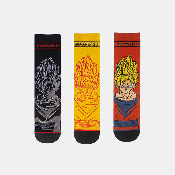 Men's autumn and winter cotton crew socks cartoon Dragon Z Ball Sun Wukong anime Japanese street fashion tide socks