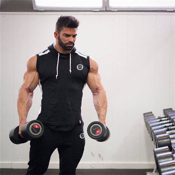 Hot Men Gyms Hoodies Gyms Fitness Bodybuilding Sweatshirt Crossfit Pullover Sportswear Mens Workout Hooded Jacket Clothing