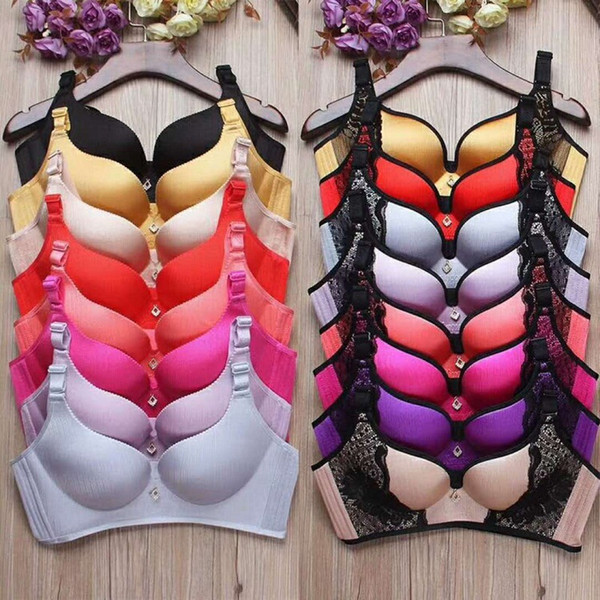 Close adjustable bra suit to large lacedrawn thick underwear seamless bra suit