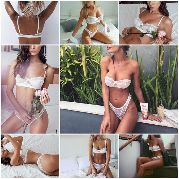 2018 Fast Selling EBay Light Lace Underwear Sexy Bra Thin Fun Underwear Suit