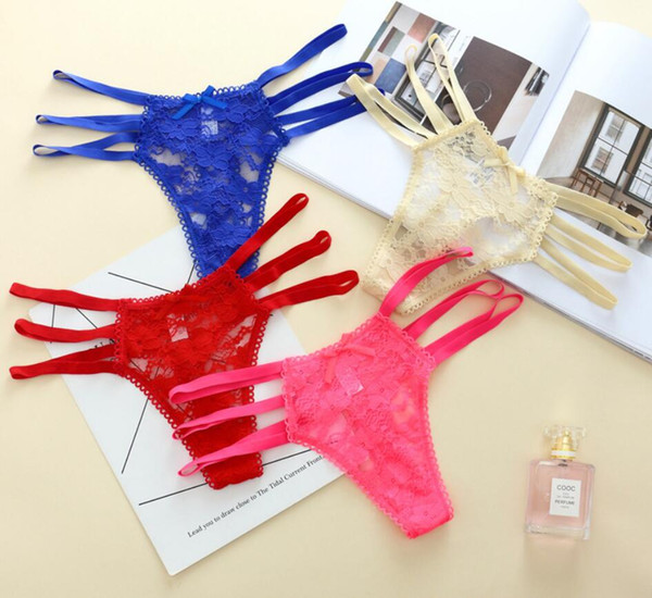 Wholesale and retail branding sexy women's underwear lace jacquard underwear wholesale women's low waist thong uniform code women's underwea