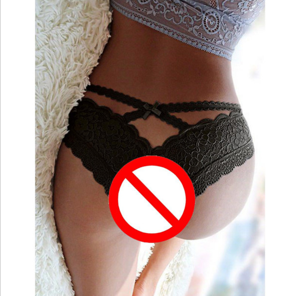 Foreign trade sexy underwear female XL lace hollow free low waist triangle underwear Amazon P5172