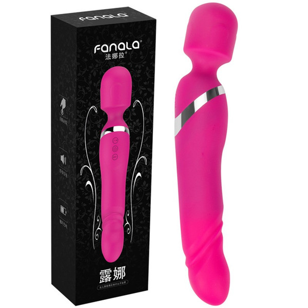 Powerful Double Ended 360 Rotating Telescopic Dildo Vibrators G spot Vibrator Magic Wand AV Vibrador Sex Toys For Woman