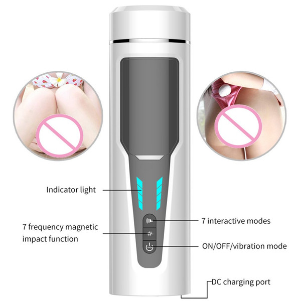 Intelligent masturbation device automatic telescopic male aircraft cup electric sounder massage penis fun toy Adult Sexy B50