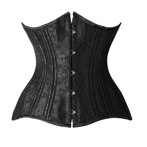 26 Double Boned Steel Bone Instant Shape Brocade Jacquard Plus Size Waist Trainer Body Shaper Underbust Corset Women Slim Modeling Belt 6XL