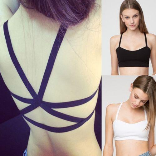 Wholesale-New Sexy Women's Padded Bra Tank Tops Bustier Bra Vest Crop Top Bralette Blouse