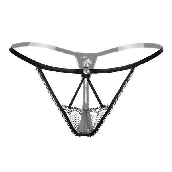 Lace G-String Panties Women Underwear Low Waist Transparent Lace Panties Thong Sexy Seamless G String Underpants