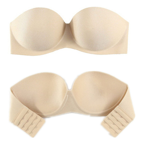 A/B/C/D Cup Sexy Women Silicone Strapless Fly Bra Underwire Padded Push Up Bralette Invisible Bras For Women 'S Underwear