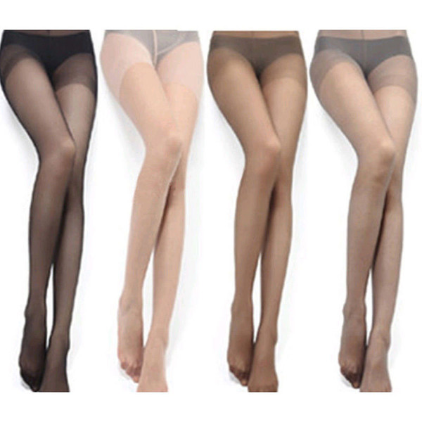Wholesale-1 pc FASHION Sexy Full Foot Women Thin Sheer Tights Stocking Panties Pantyhose hot selling 4 Colors