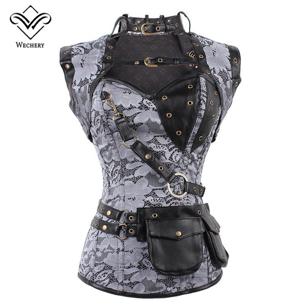 Steampunk Corset Steel Boned Corsets and Bustiers Waist Training Gothic Body Shaper Plus Size Corsage S-6XL