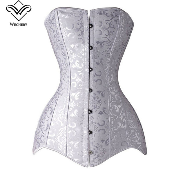 Corset Sexy Corsets and Bustiers Slimming Burlesque Corsages Sexy Corselet Plus Size Corzzet Steel Boned Long Torso XS-6XL