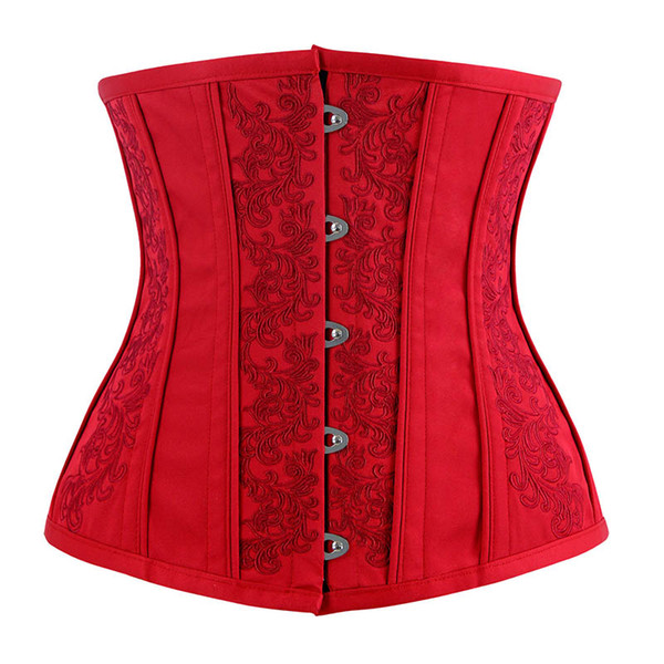 Waist Trainer Bustier Gothic Corselet Corset Sexy Women Steampunk Modeling Strap Steel Bone Floral Buckle Goth Bone Underbust Corset