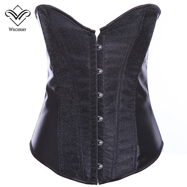 Wechery Steampunk Corset Sexy Gothic Clothing Corsets & Bustiers Lace up Women Waist Trainer korset Corsage Corzzet top Clubwear