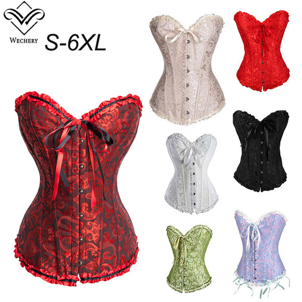 Corset Sexy Corsage Overbust Corsets And Bustiers BasqueTop Waist Training Steampunk Corset Gothic Clothing Corselet Plus Size S-6XL