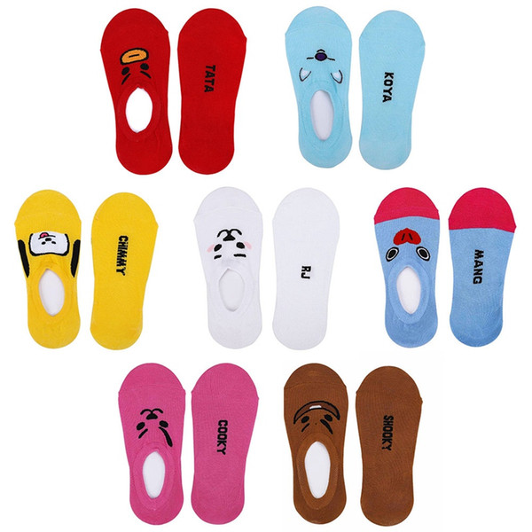 New Kpop BTS Bangtan Boys Comfortable Cotton Socks COOKY CHIMMY TATA MANG SHOOKY KOYA RJ Breathable Skateboard Short Socks